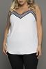 Picture of PLUS SIZE WHITE SUN TANK  TOP